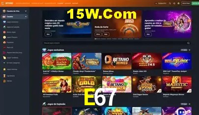 Slots com jackpots e giros grátis na E67